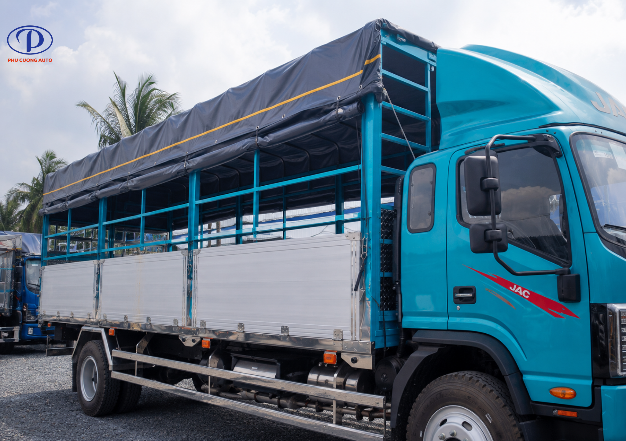 Chi tiết bửng nhôm chốt khóa JAC N900 Plus E5
