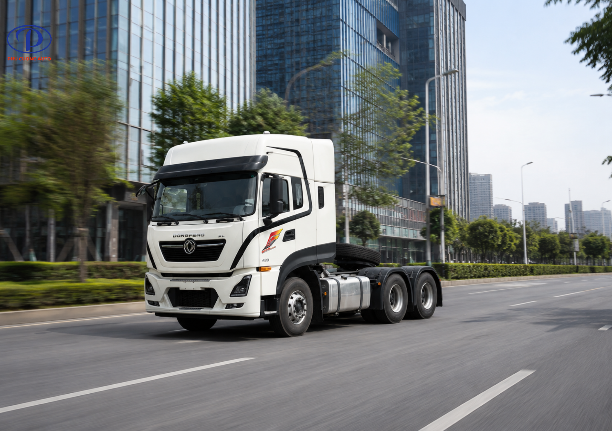 Khung gầm xe đầu kéo Dongfeng KL420 cầu dầu