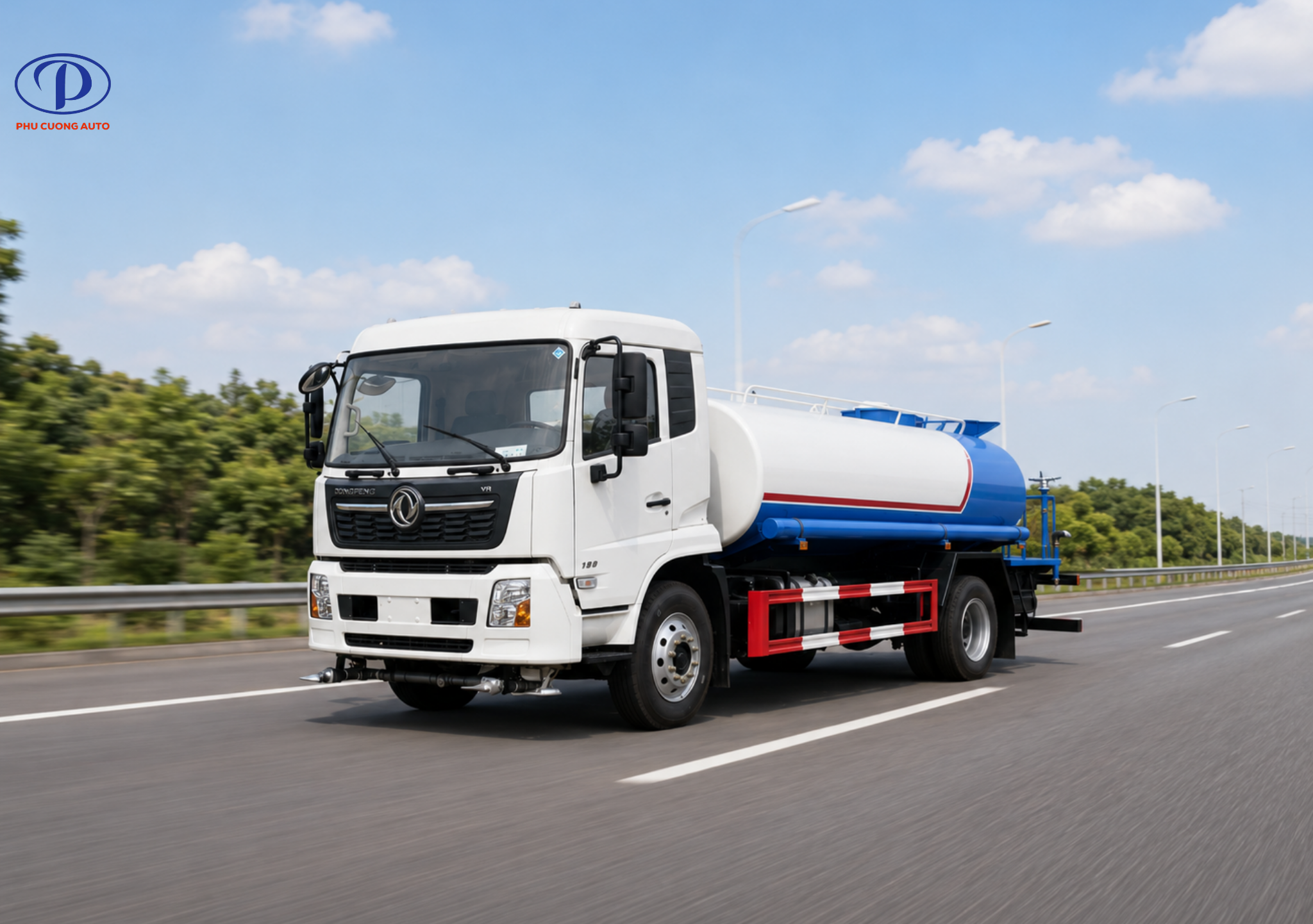 Xe bồn chở nước Dongfeng 9 khối