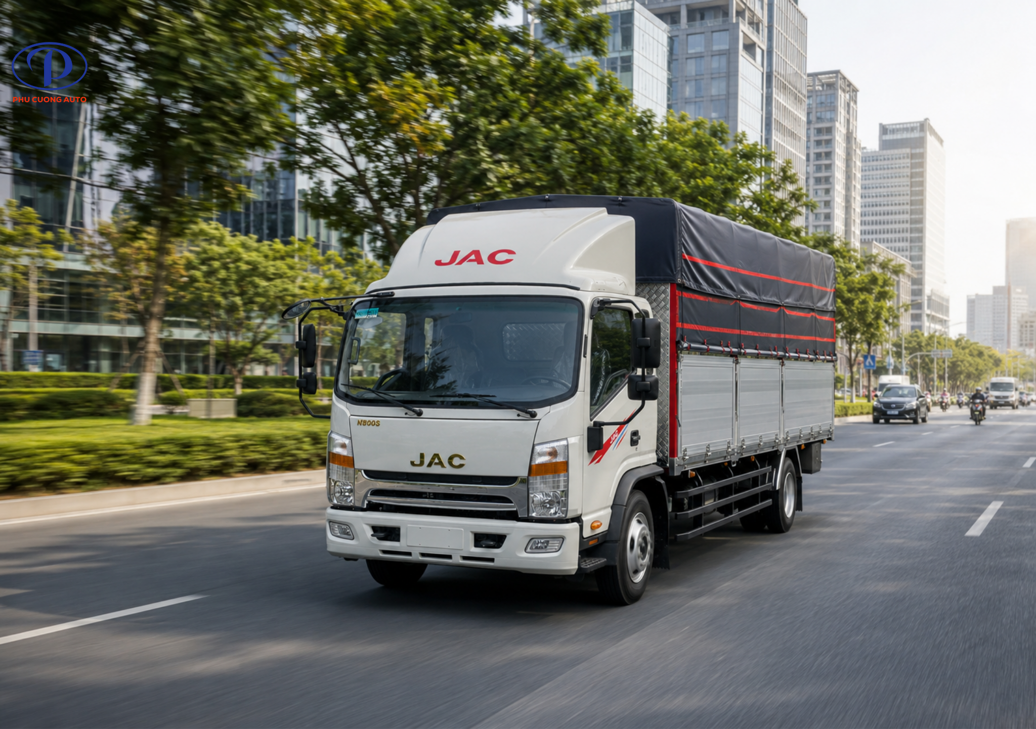Vận hành xe tải JAC N800S thùng bạt