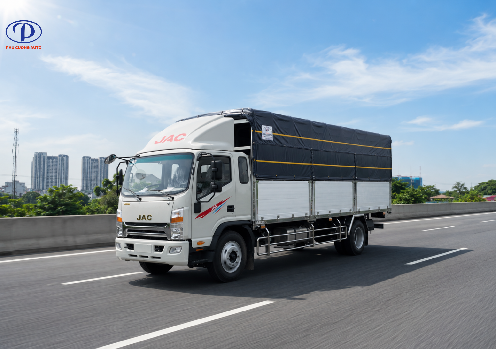 Vận hành xe tải JAC N900S bạt bửng nhôm