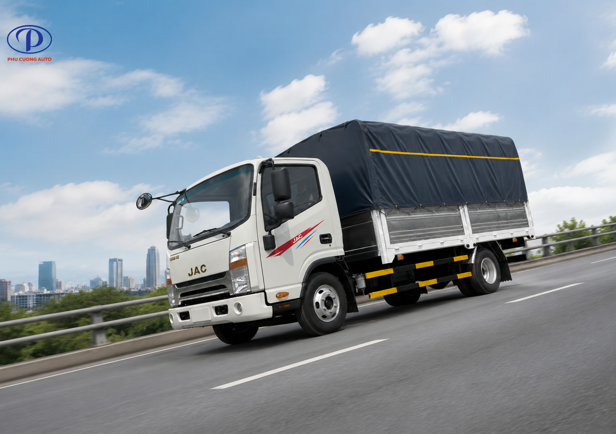 Khung gầm xe tải JAC N350PLUS E5 thùng bạt