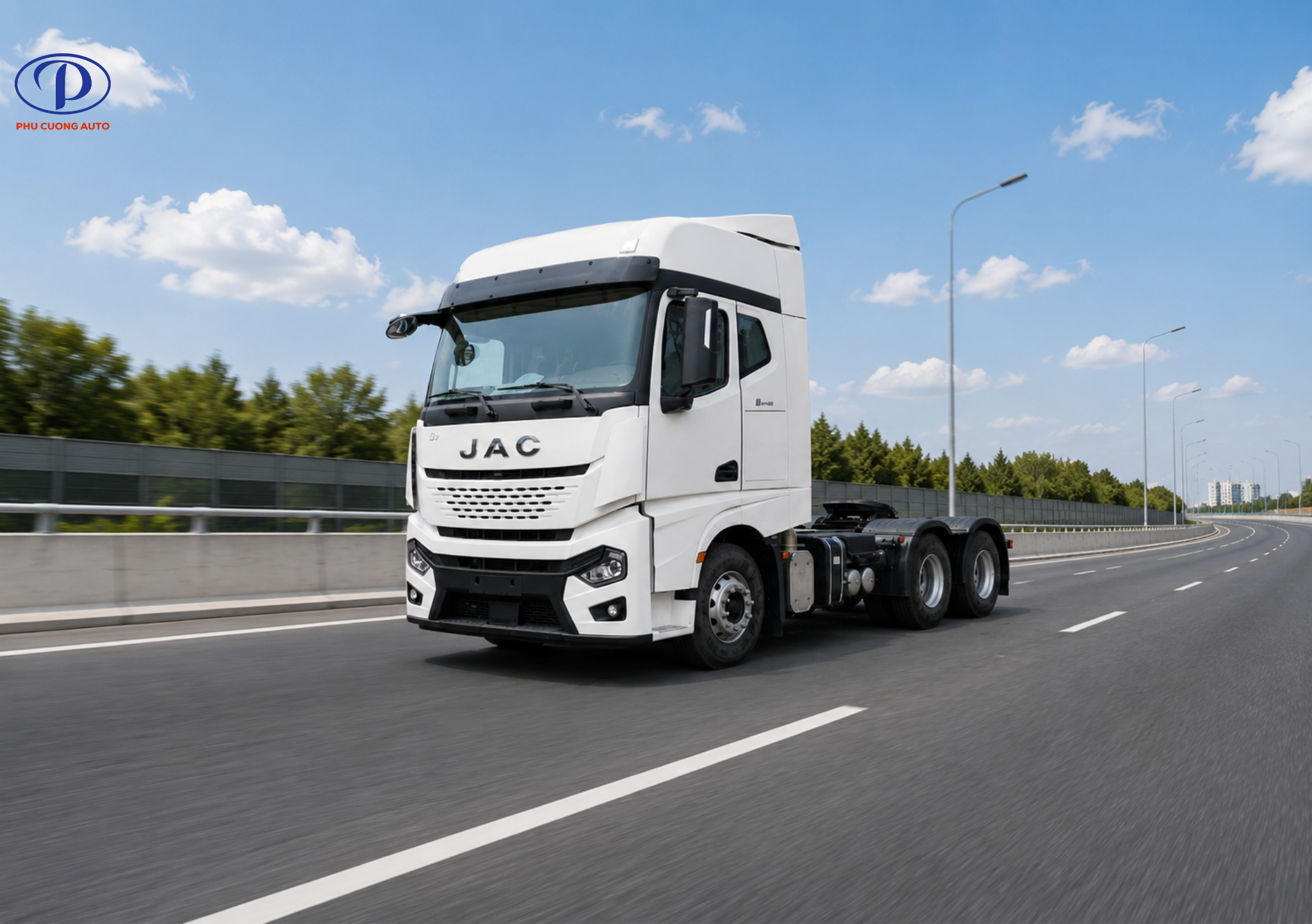 Vận hành xe đầu kéo JAC Q7 cầu láp