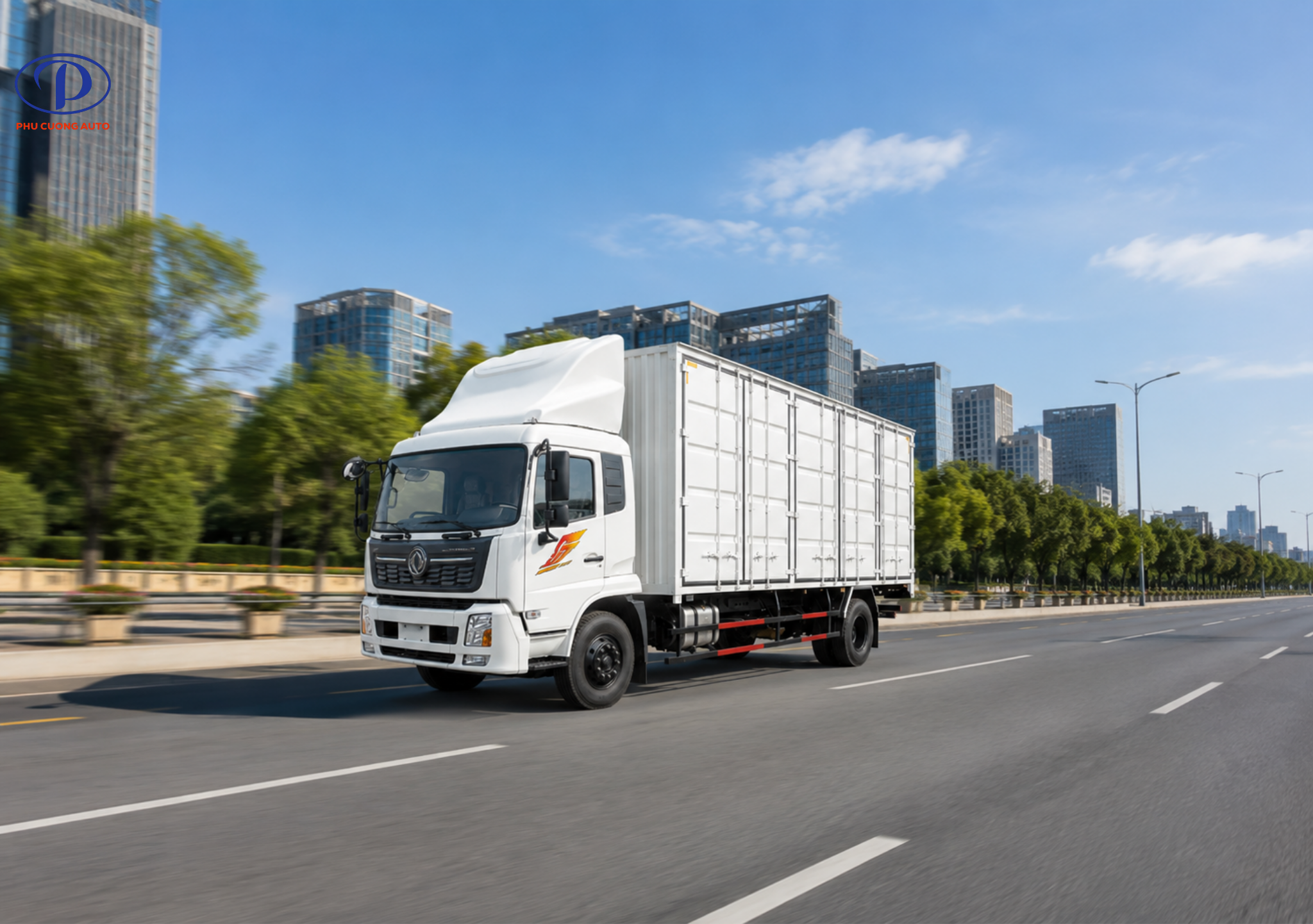 Khung gầm xe tải Dongfeng B180 thùng kín pallet