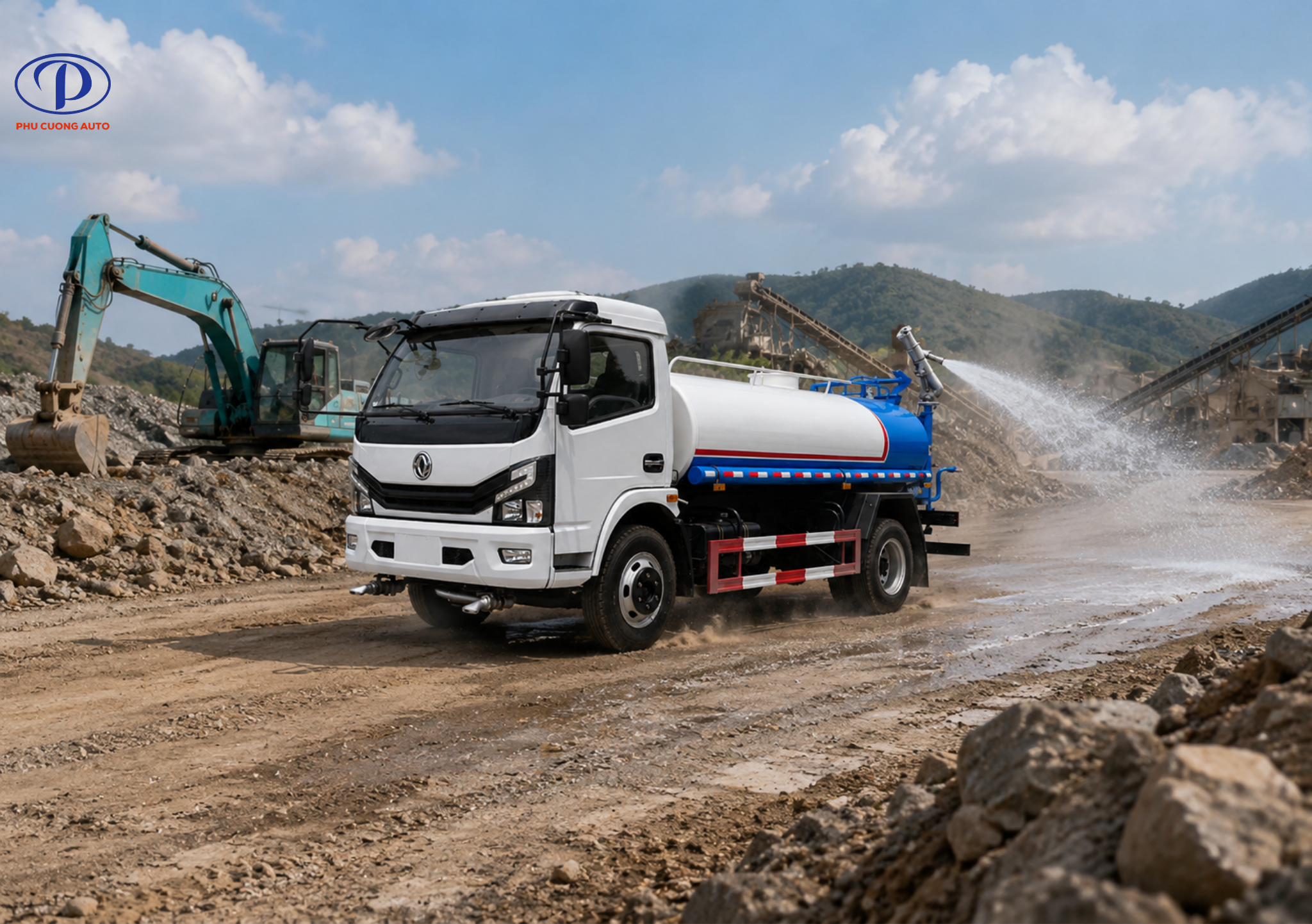 Khung gầm xe bồn Dongfeng 6.5 khối