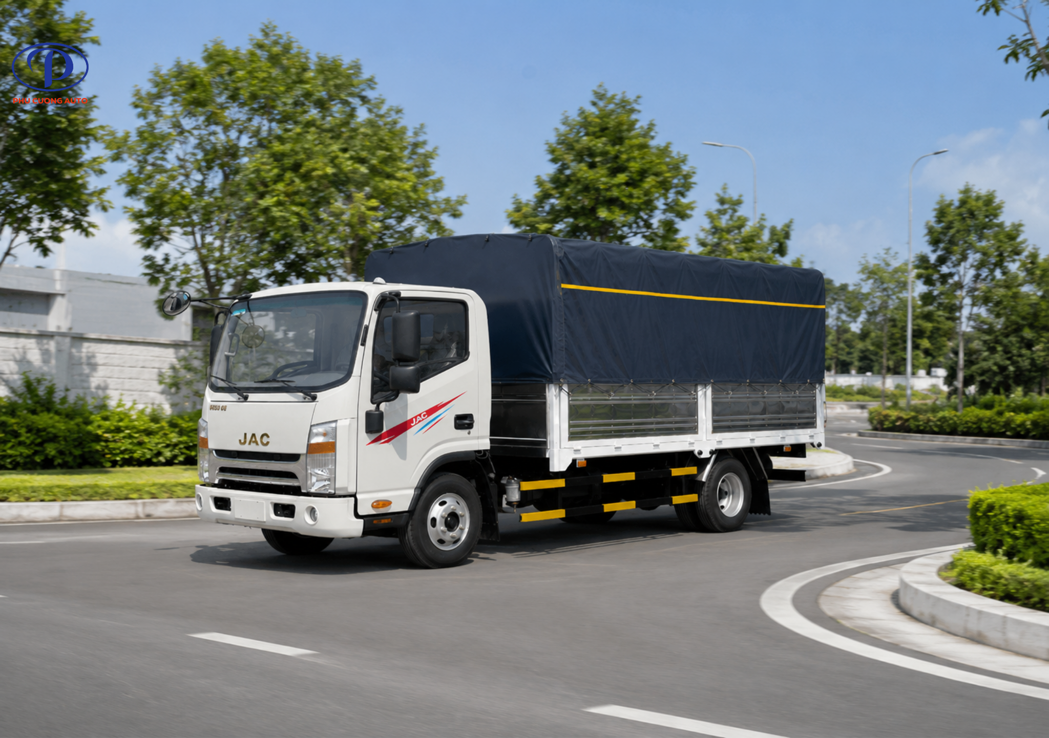Thắng hơi xe tải JAC N350PLUS E5 thùng bạt