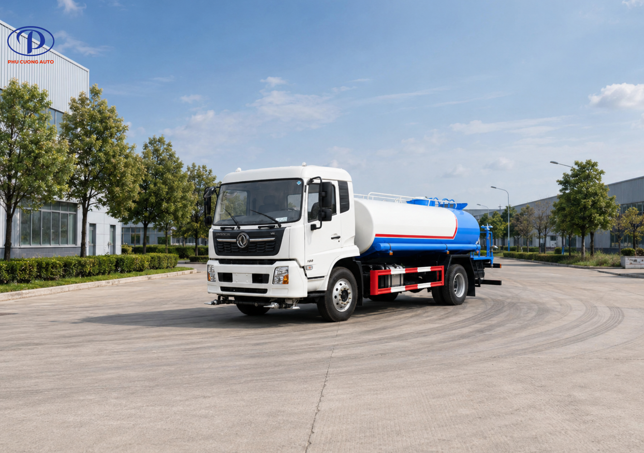 Khung gầm xe bồn Dongfeng 9 khối