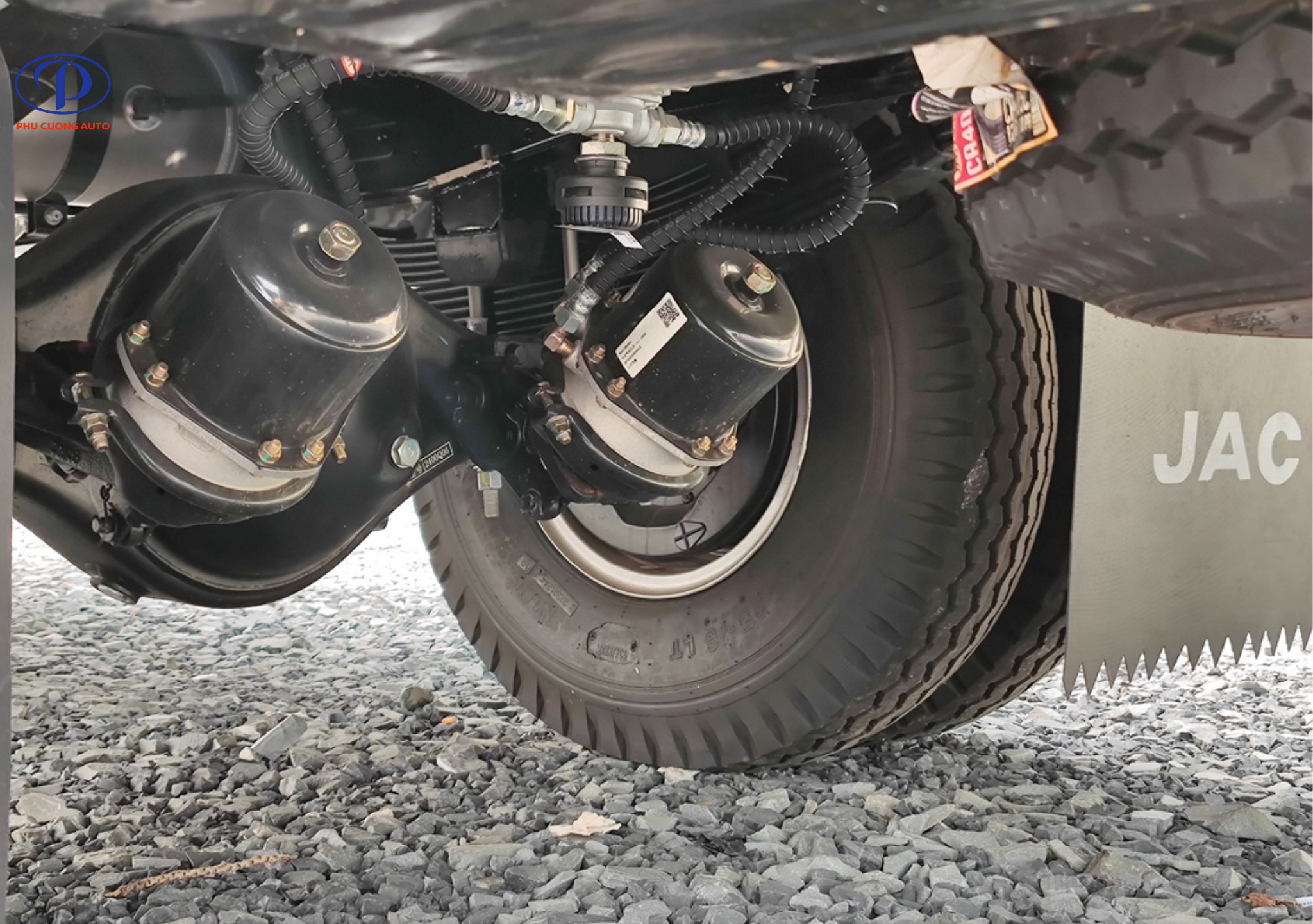 Hệ thống thắng hơi xe tải JAC N650E5 thùng kín