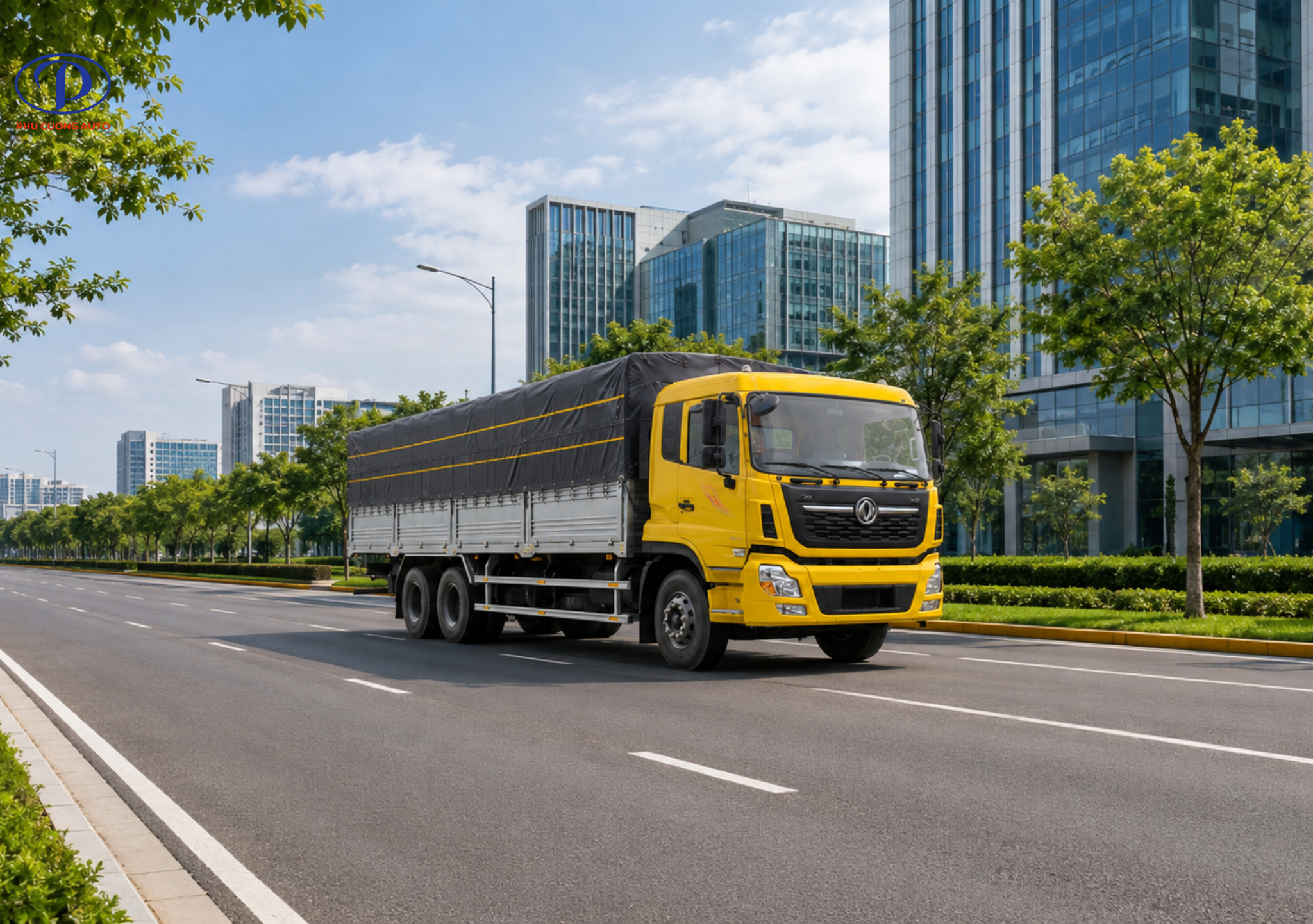 Khung gầm xe tải Dongfeng 3 chân C270