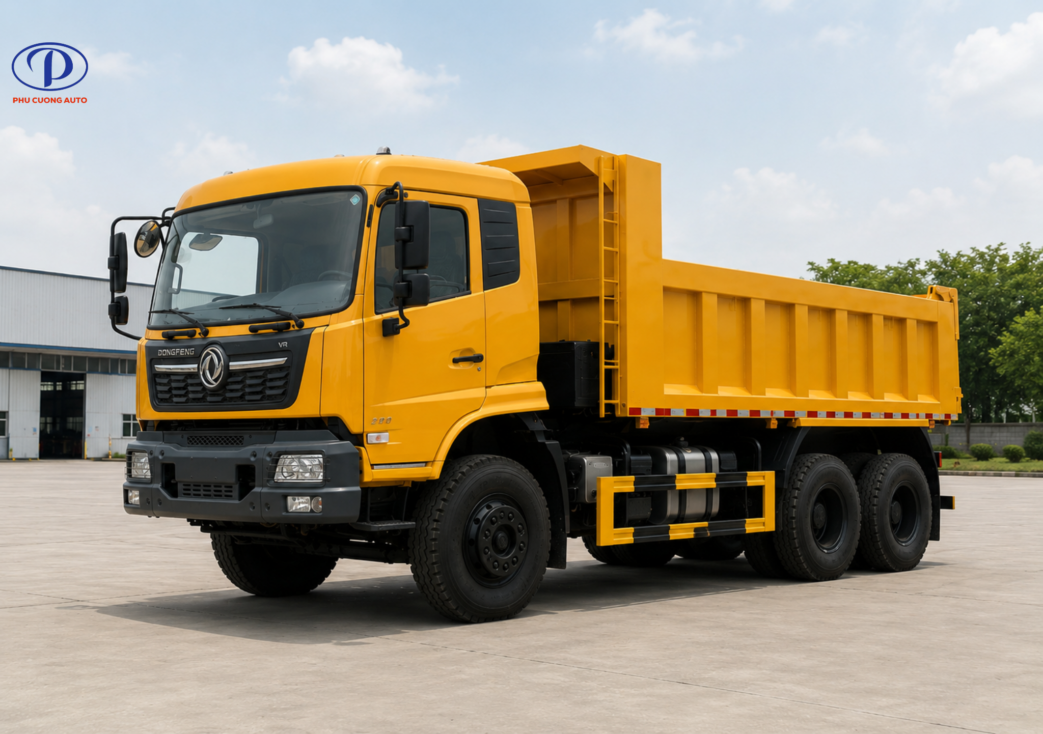 Xe ben Dongfeng 3 chân YC290 13 tấn