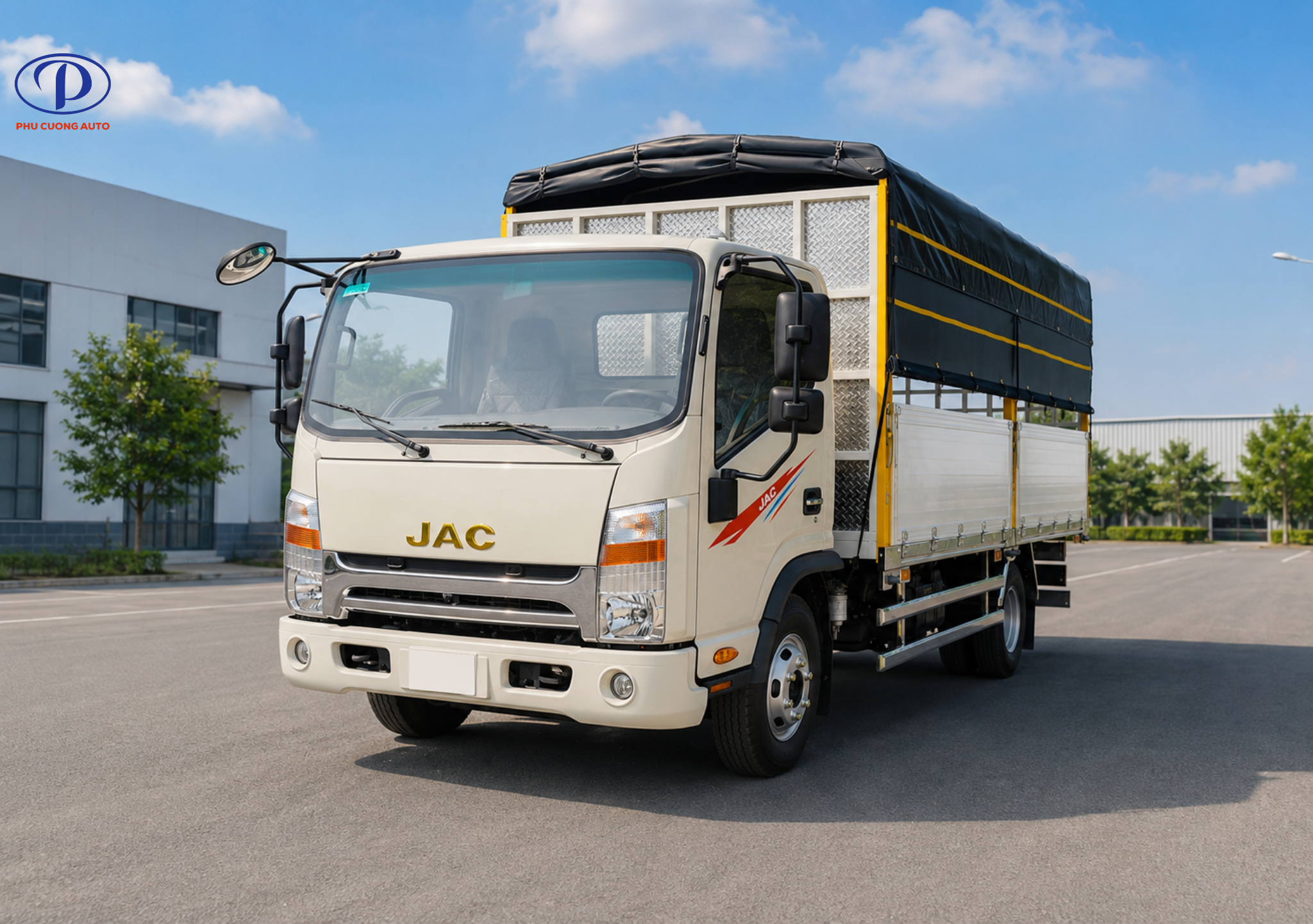 Xe tải JAC N500E5 bạt nhôm là siêu phẩm tải trung cao cấp.
