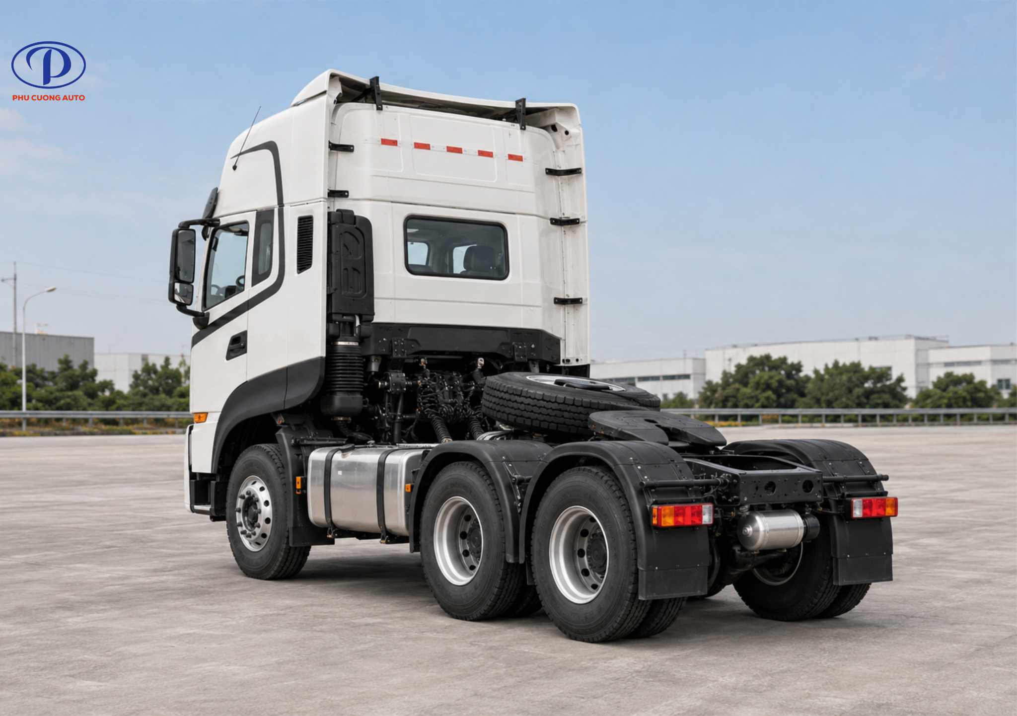 Sức kéo xe đầu kéo Dongfeng KL465 cầu dầu