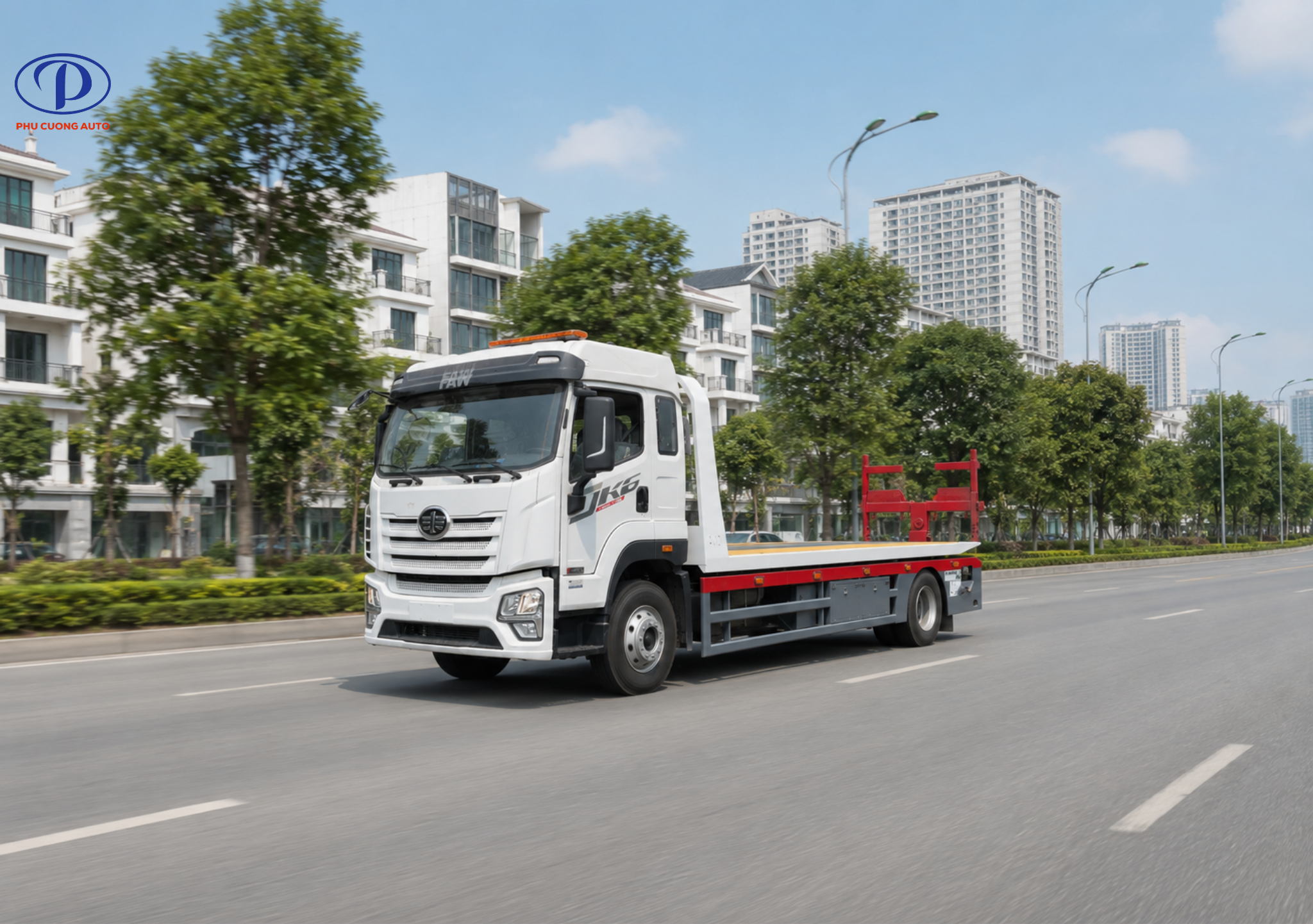 Khung gầm chassi xe cứu hộ FAW JK6