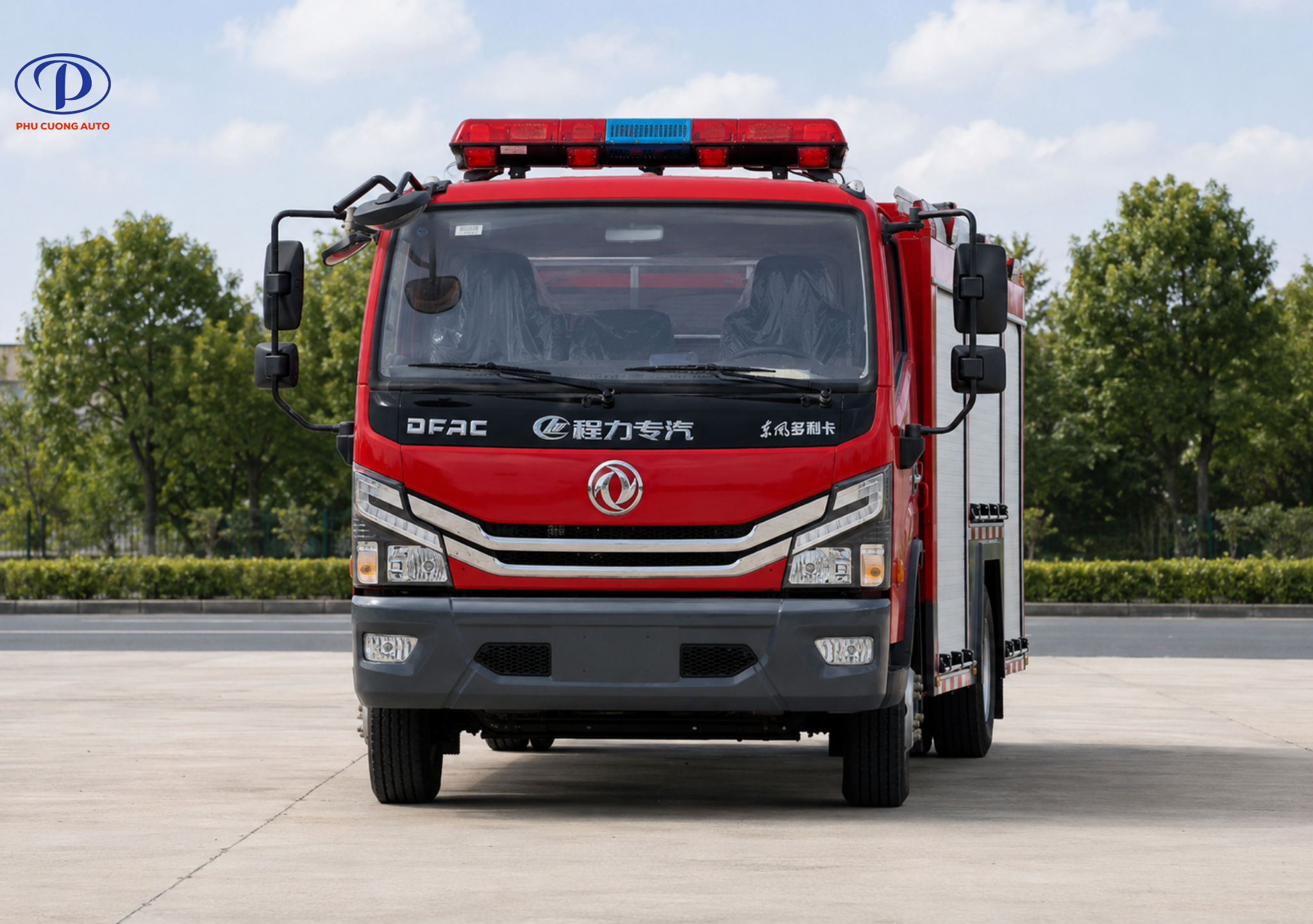 Bơm chữa cháy xe cứu hỏa Dongfeng 4 khối