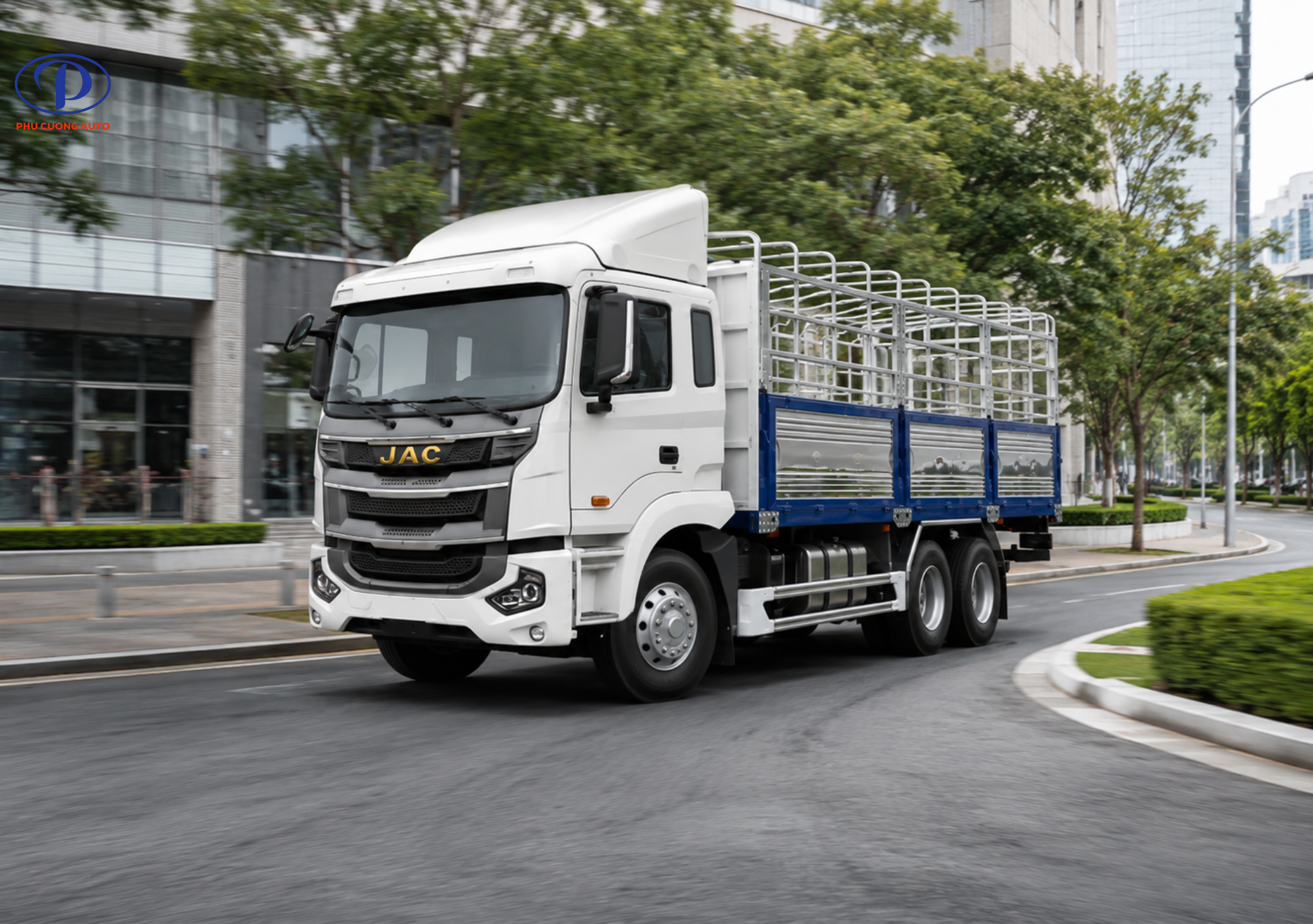 Tải trọng 14.6 tấn xe tải JAC A5 3 chân