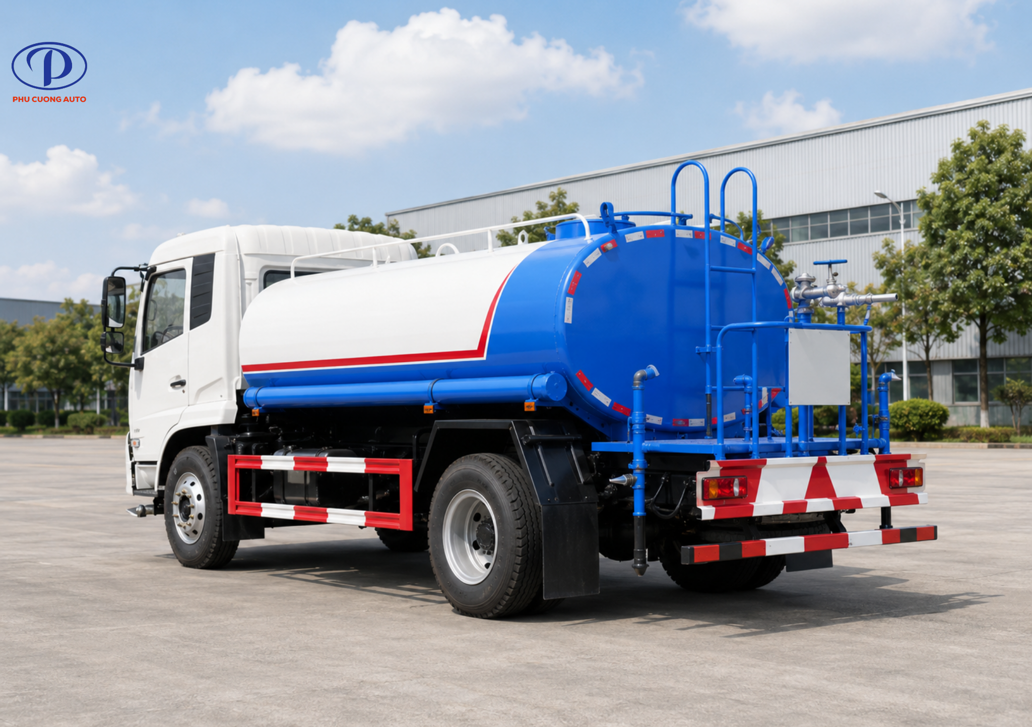 Bồn chứa nước và súng cao áp xe bồn Dongfeng 9 khối