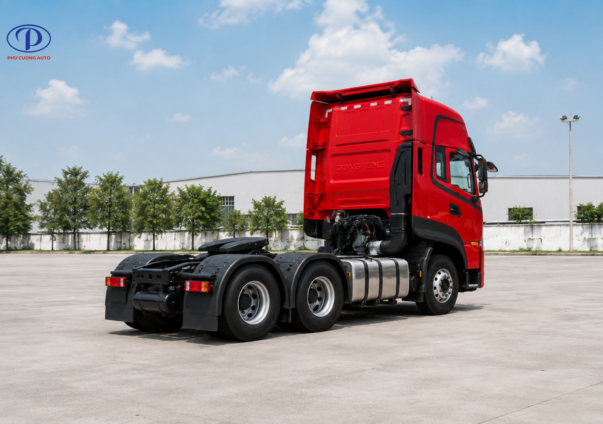 Sức kéo xe đầu kéo Dongfeng KL385