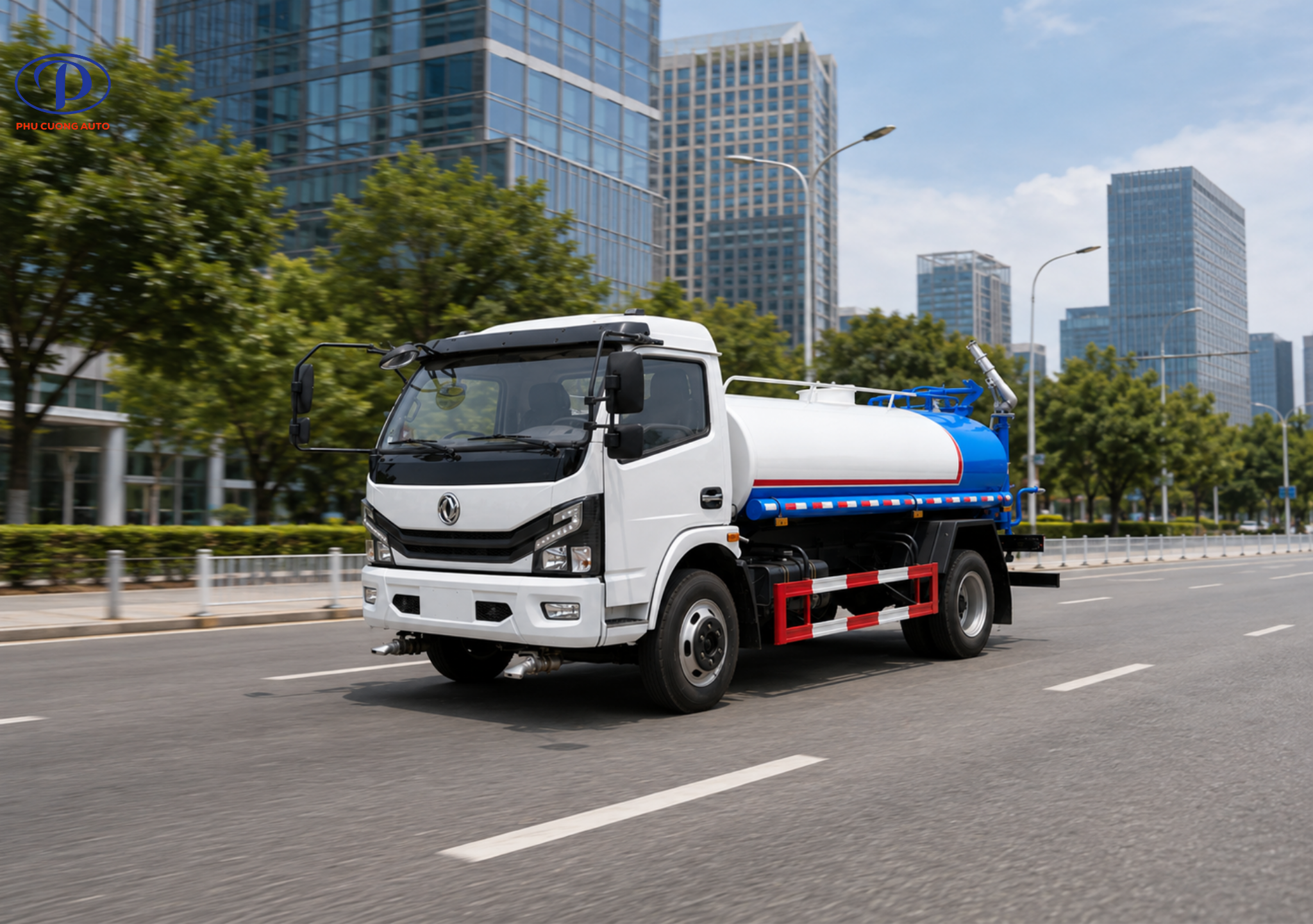 Xe bồn tưới nước Dongfeng 6.5 khối