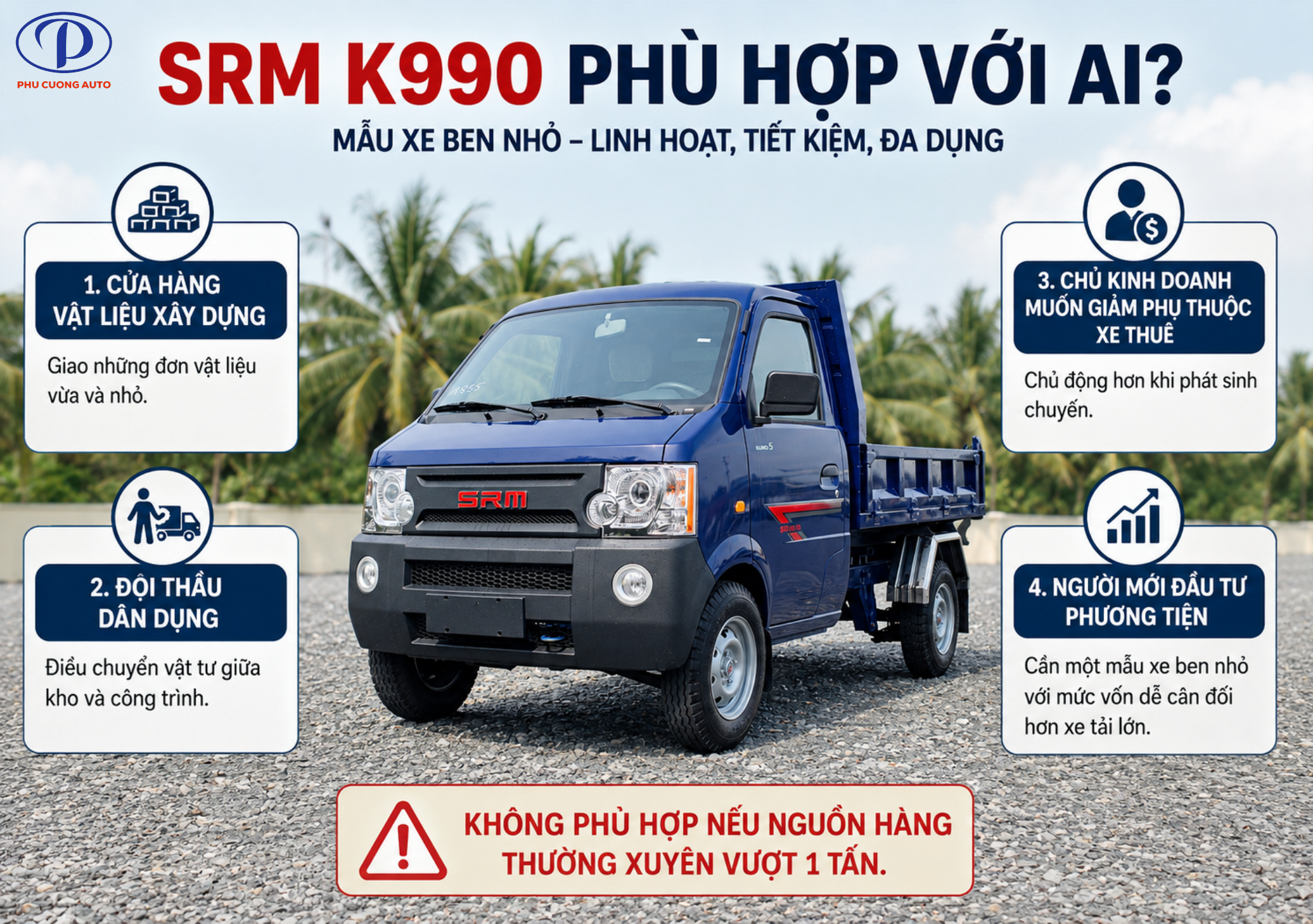 ai nên mua xe ben SRM K990
