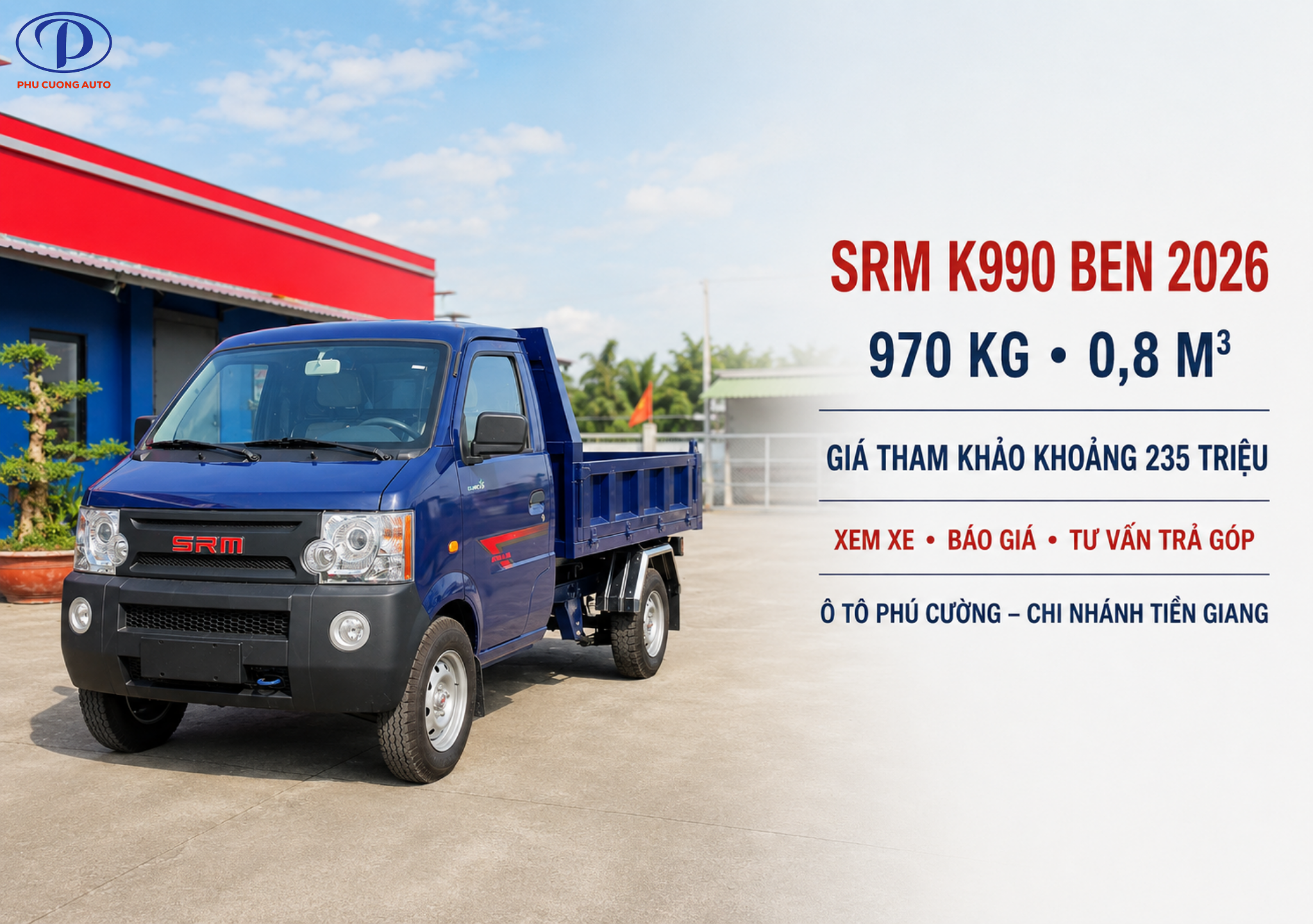 mua xe ben SRM K990 tại Ô Tô Phú Cường Tiền Giang