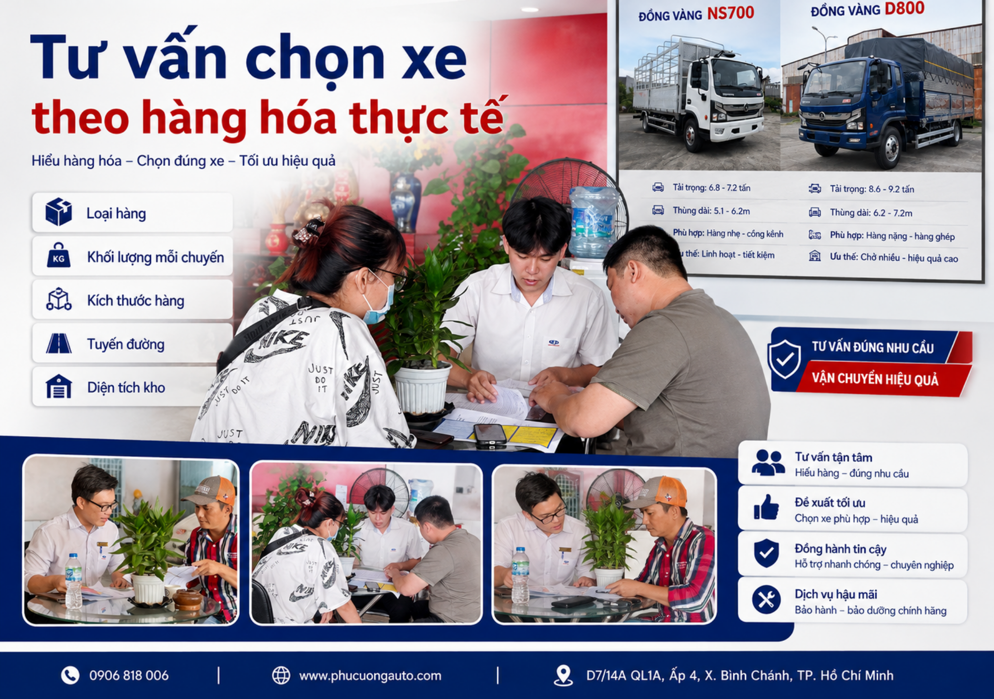 Đồng Vàng NS700 và D800 tại Ô Tô Phú Cường