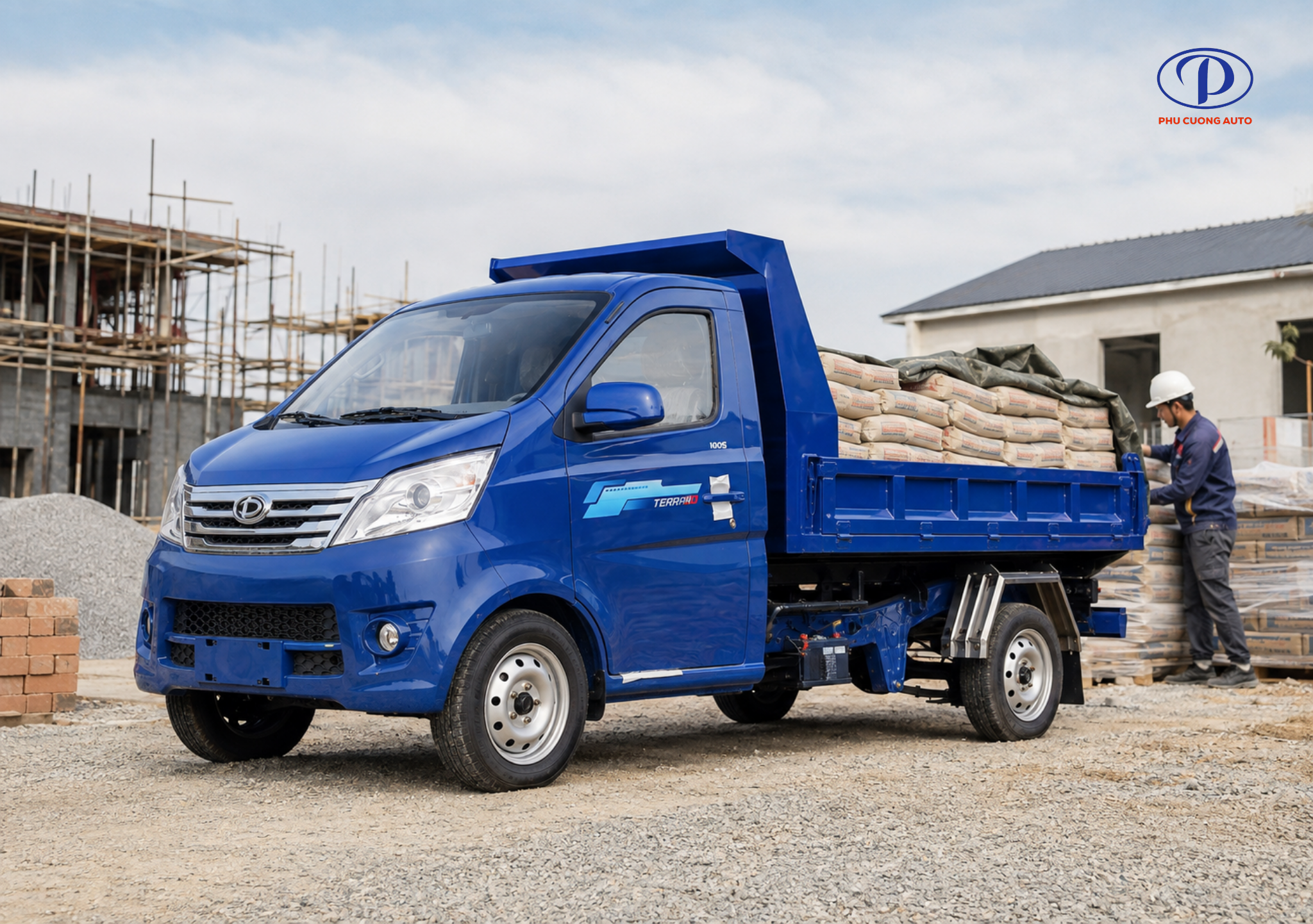 Teraco 100S Ben vận chuyển vật tư đóng bao
