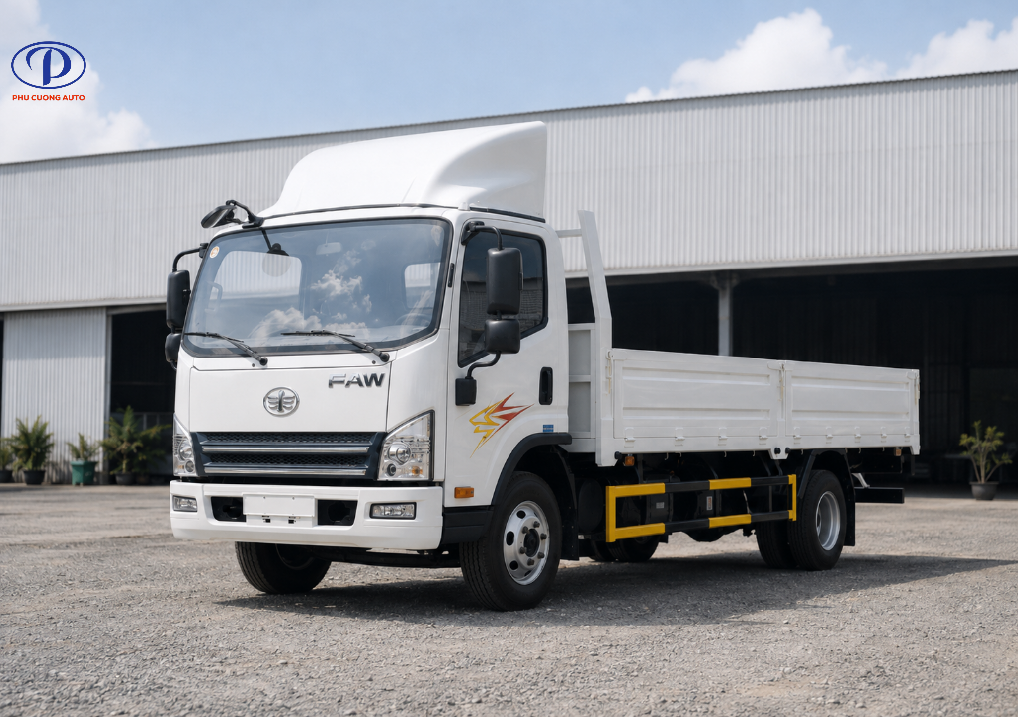 Thùng lửng 6m2 xe tải FAW Tiger