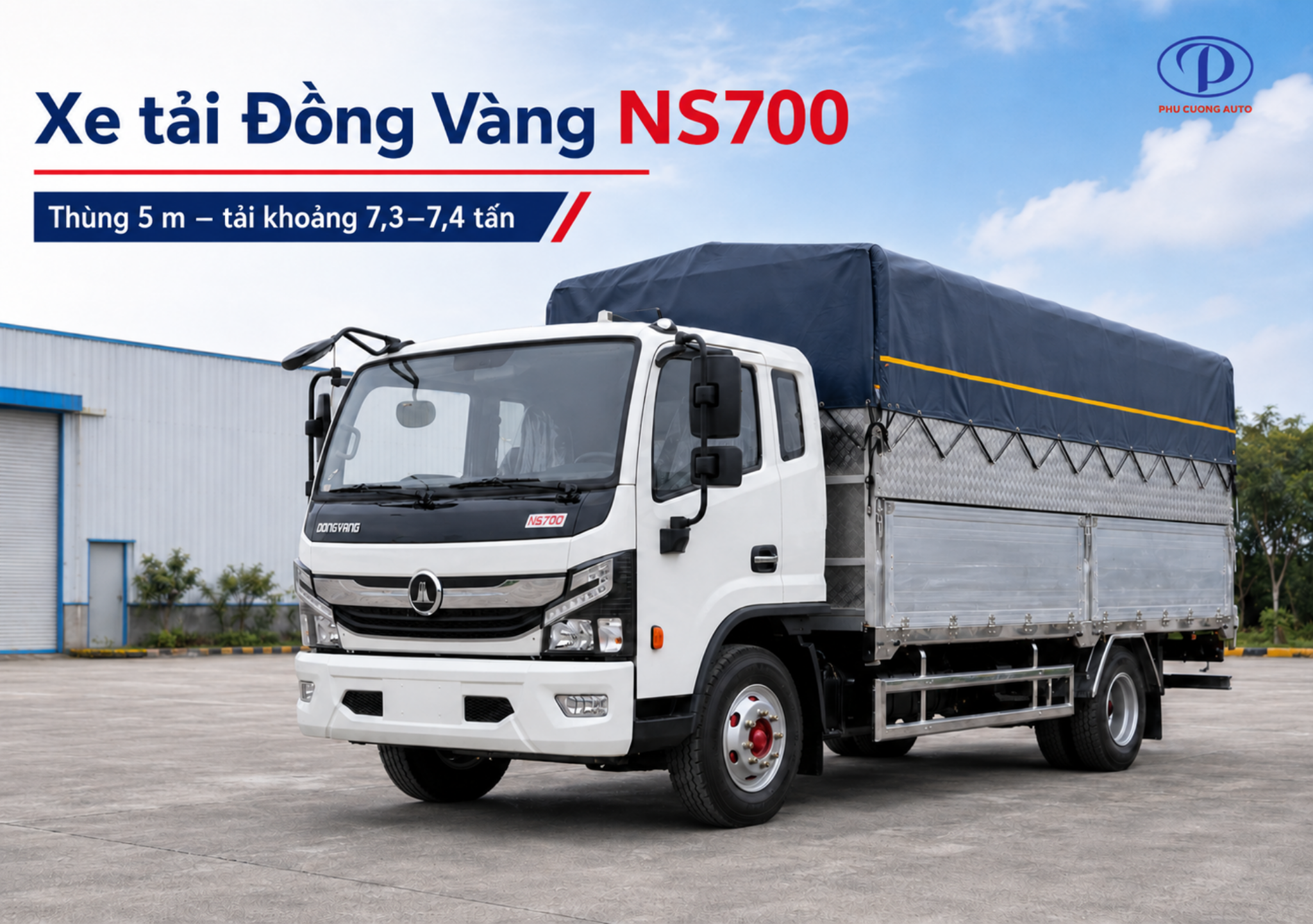 Xe tải Đồng Vàng NS700 thùng bạt
