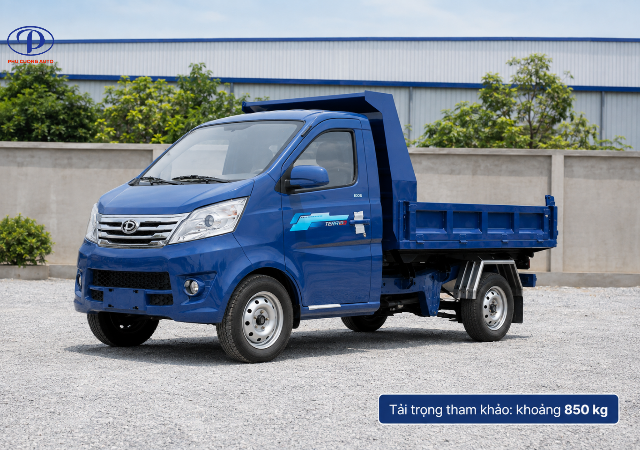 Tải trọng Teraco 100S Ben khoảng 850 kg