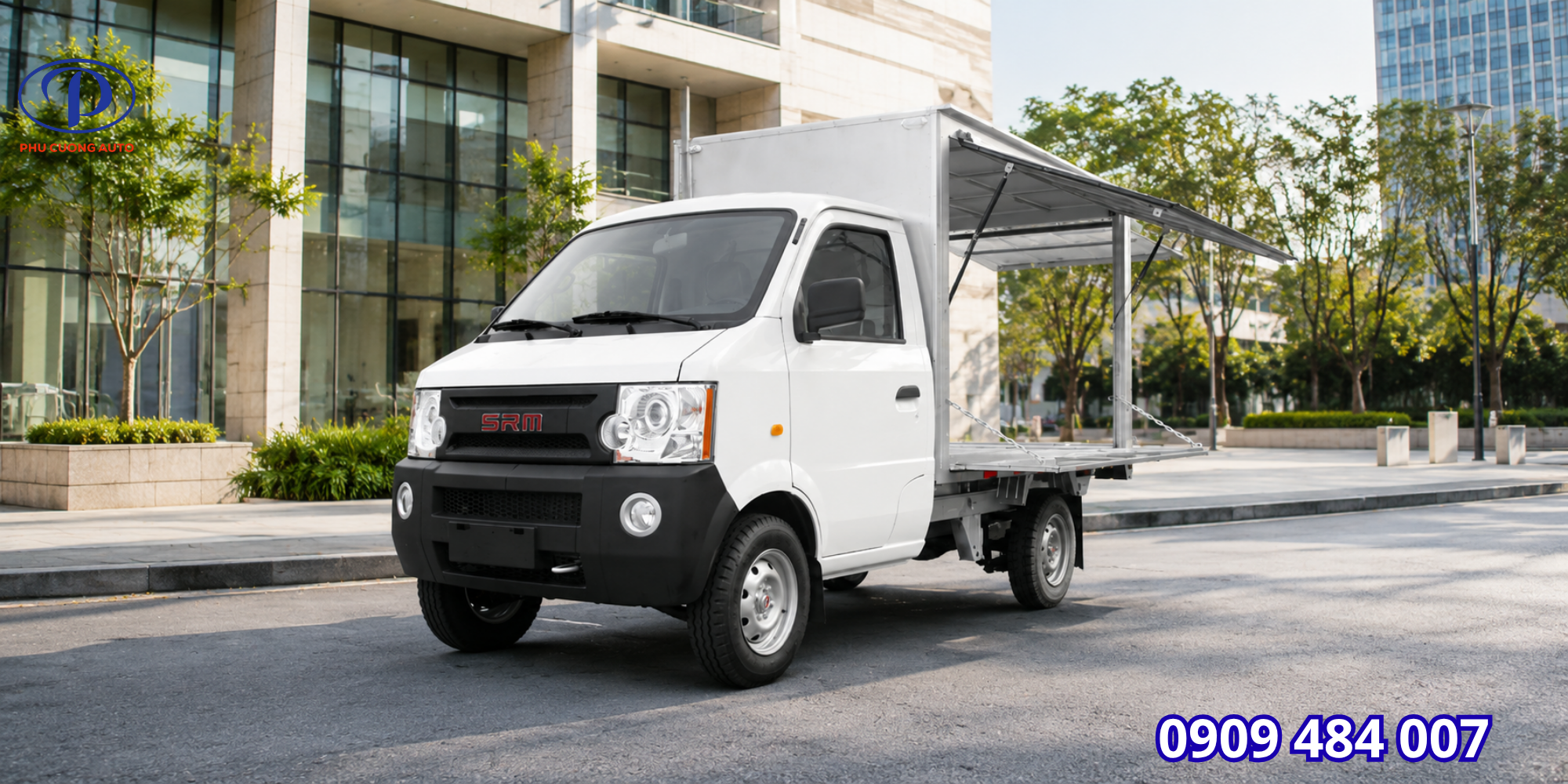 XE TẢI SRM K990 CÁNH DƠI 900KG | QUẦY HÀNG LƯU ĐỘNG TIỆN LỢI