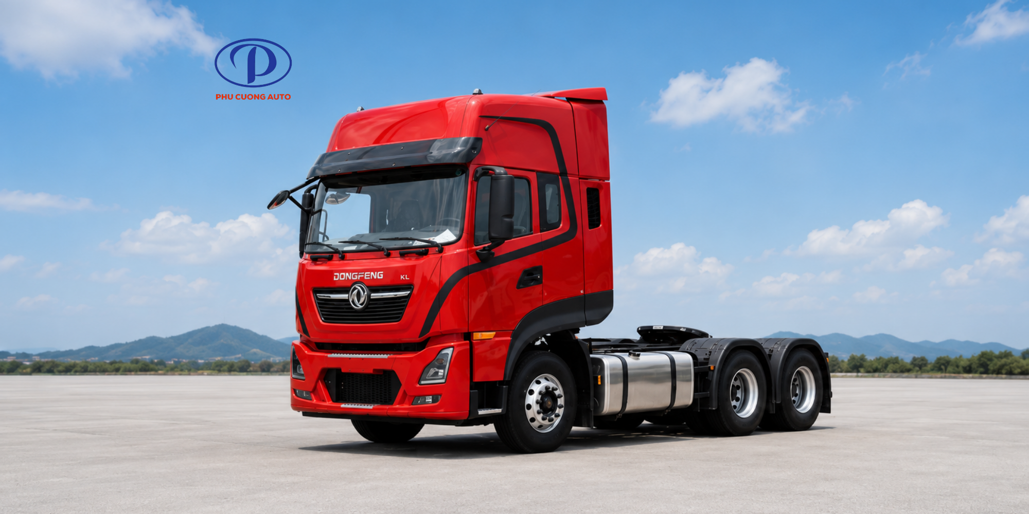 XE ĐẦU KÉO DONGFENG KL385 2 CẦU LÁP NHẬP KHẨU