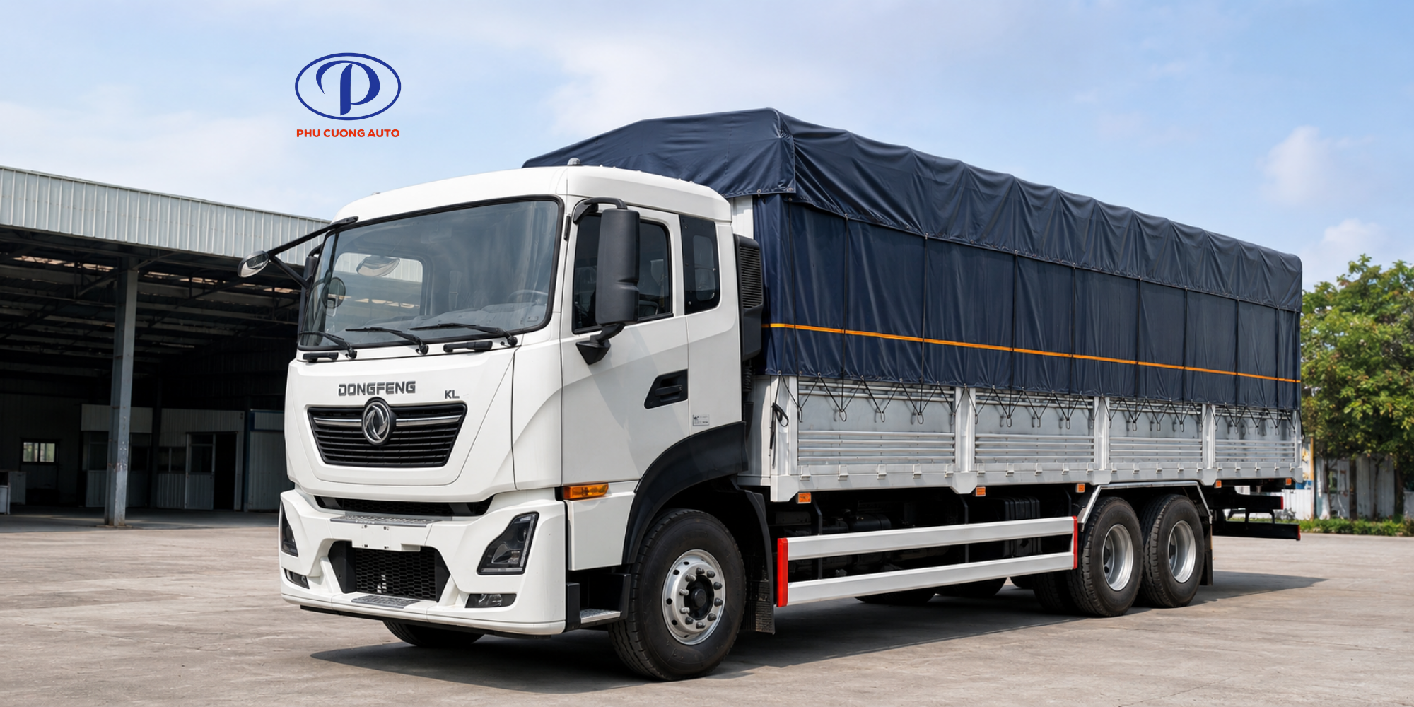 XE TẢI DONGFENG 3 CHÂN KL270 ĐẦU THẤP NHẬP KHẨU
