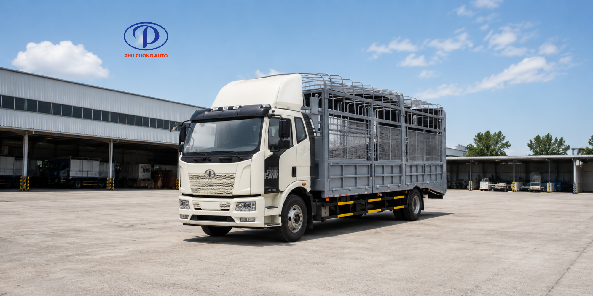 XE TẢI FAW J6L CHỞ Ô TÔ