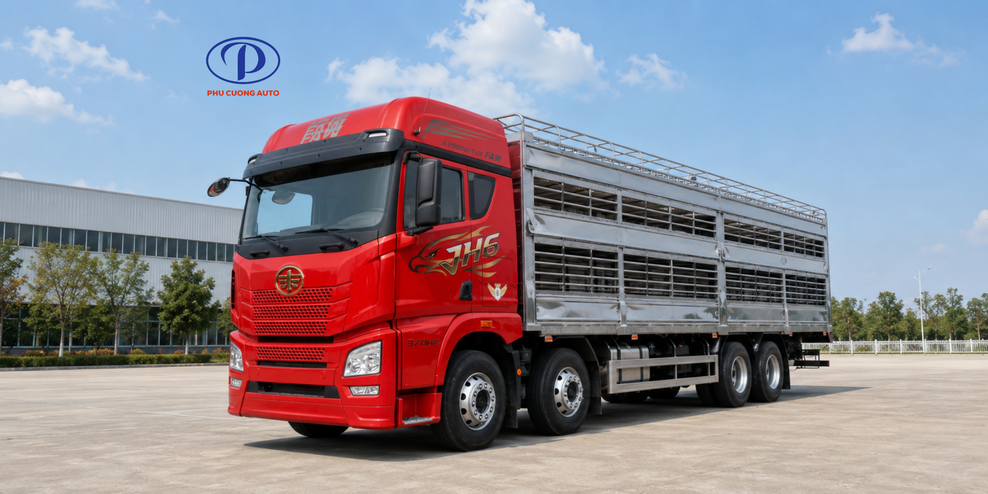 XE TẢI FAW JH6 4 CHÂN CHỞ GIA SÚC