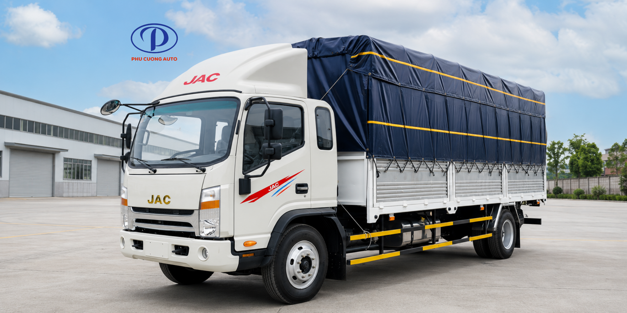 XE TẢI JAC N650 PLUS THÙNG BẠT 6.6 TẤN ĐỘNG CƠ CUMMINS